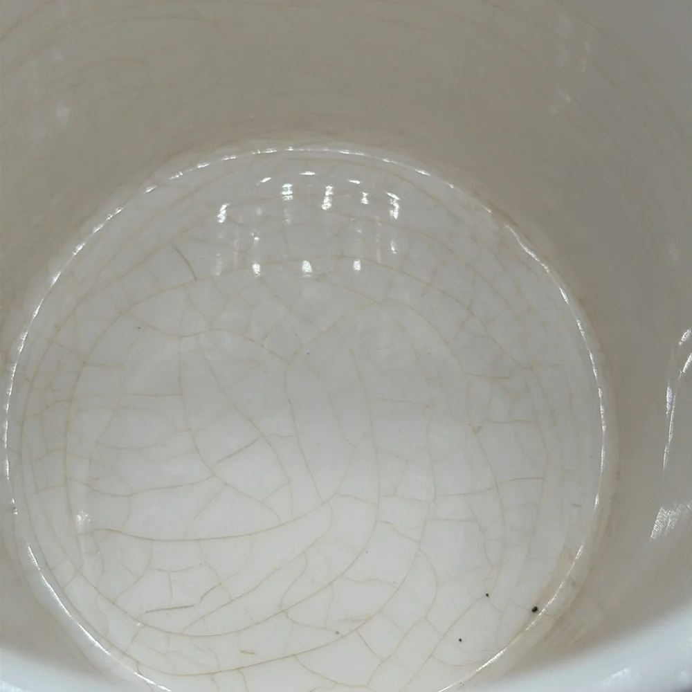 Floral motif mug flower pot